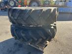 16.9-38 twin wheels with 6 pcs. lock 6