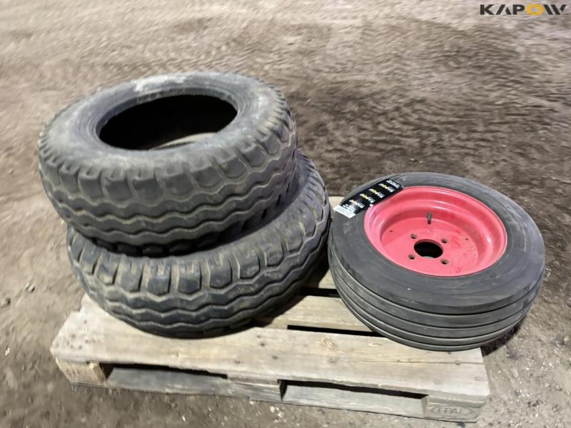 2 wheels and 1 tire 3