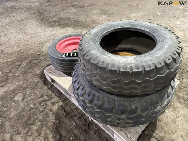 2 wheels and 1 tire 5