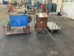 3 pieces of trolley with contents 6