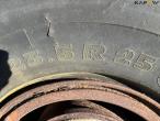 Axle with wheels 7