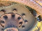 Axle with wheels 22