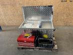 Aluminum box and tools 2