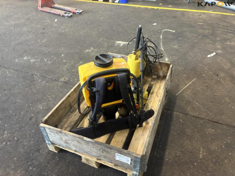 Berthoud backpack sprayer & Karcher high-pressure cleaner 5