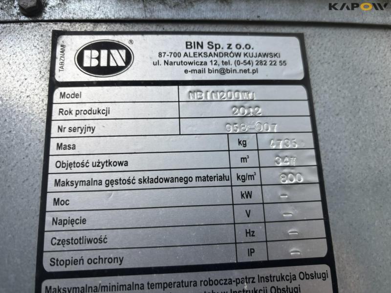 Bin 250 ton silo 2 pcs. with equipment 15