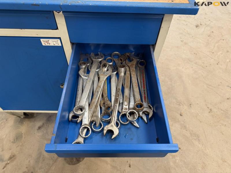 Blika workshop trolley with contents 10