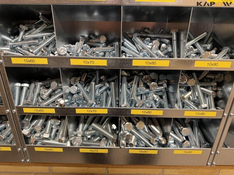 Bolts, shelving and miscellaneous 32