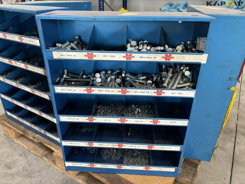 Bolt racks with contents 6 pcs. 21