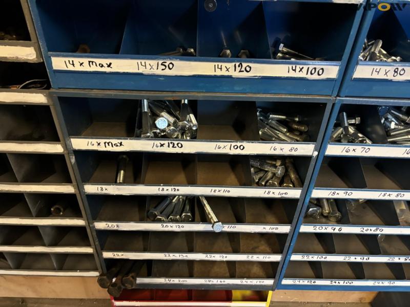 Bolt rack and various bolts 12