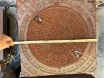 Manhole cover with square fixed frame - 6pcs 14