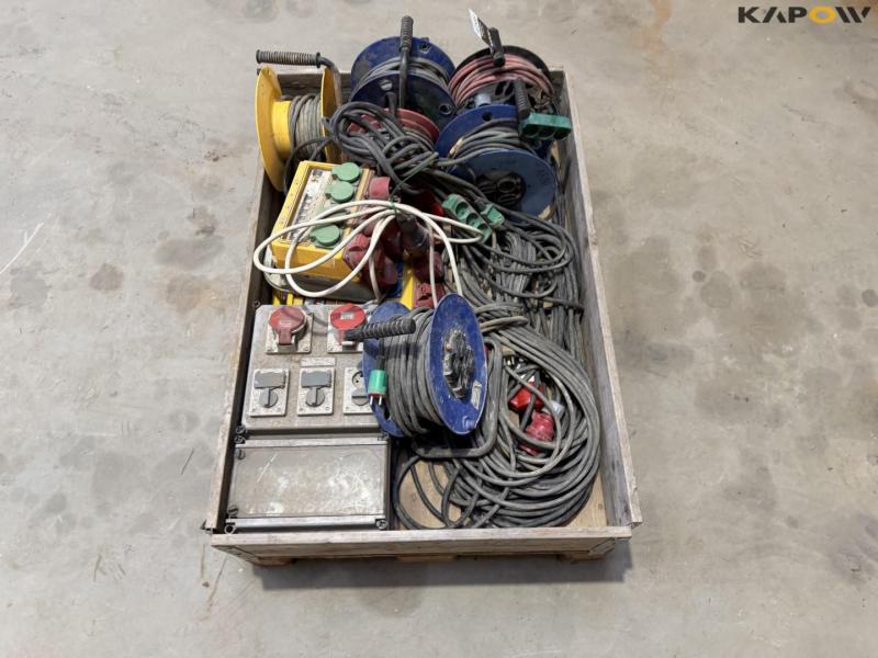Construction power panels and cable reels 9