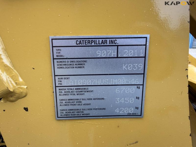 Caterpillar 907H Wheel Loader 54