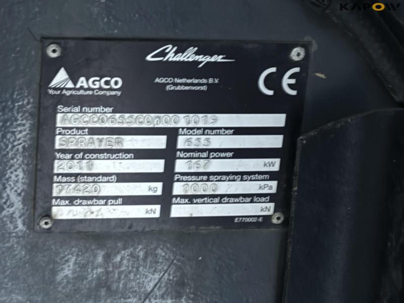 Challenger Rogator RG 655 self-propelled sprayer 85