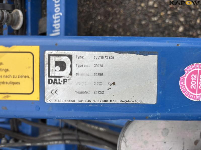 Dal-Bo Cultimaxx 800 seed bed harrow 8 meters 74