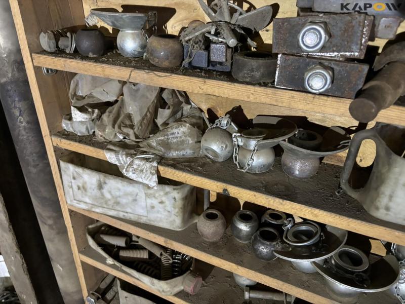 Various parts on wall 12