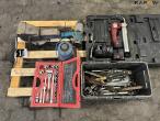 Various power tools and workshop equipment from service vehicle 9