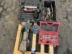 Various power tools and workshop equipment from service vehicle 10