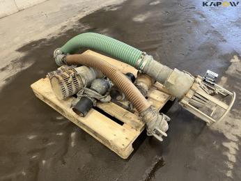 Various hoses and nozzles for sludge... 