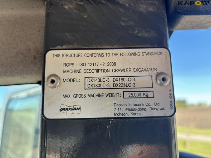Doosan DX 225LC excavator 71