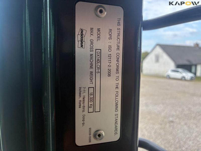 Doosan DX140LCR-5 excavator 77