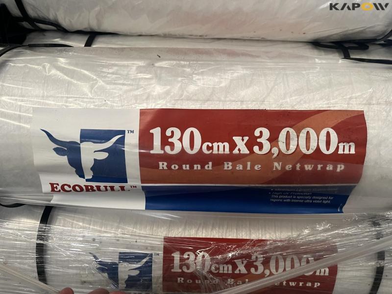 Ecobull 130cmX3000m round bale net- new 9