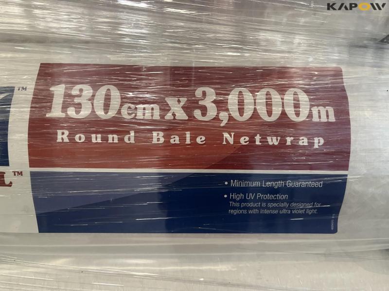 Ecobull 130cmX3000m round bale net- new 8