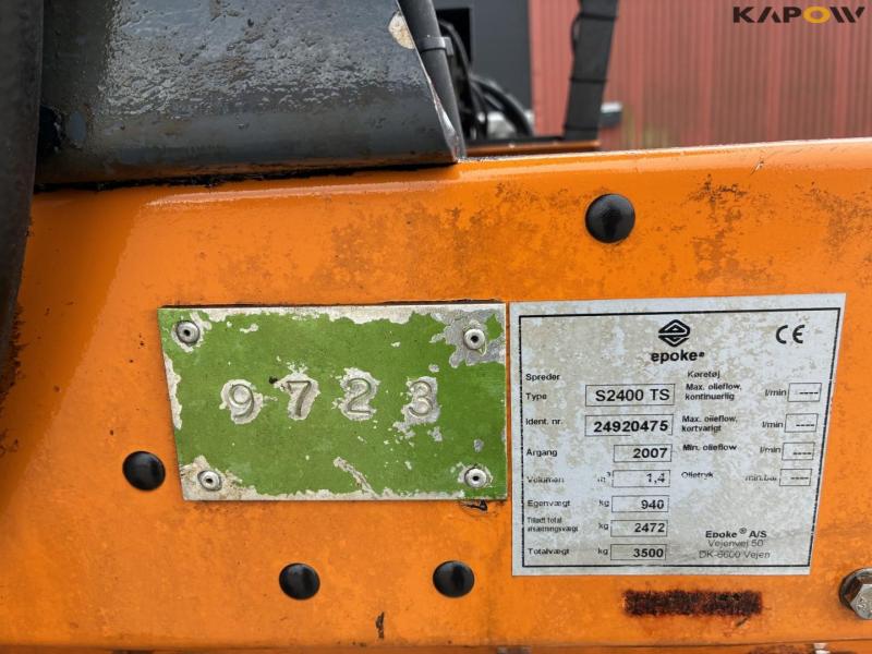 Epoke s2400 ts salt spreader 33