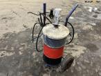 Grease pump with gun. 5