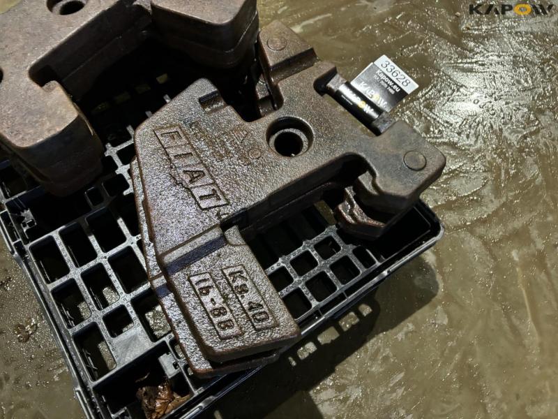 Fiat 40kg weight plates - 5 pcs. 10