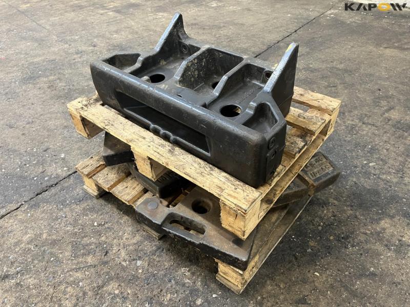 Fiat front weights with brackets 1