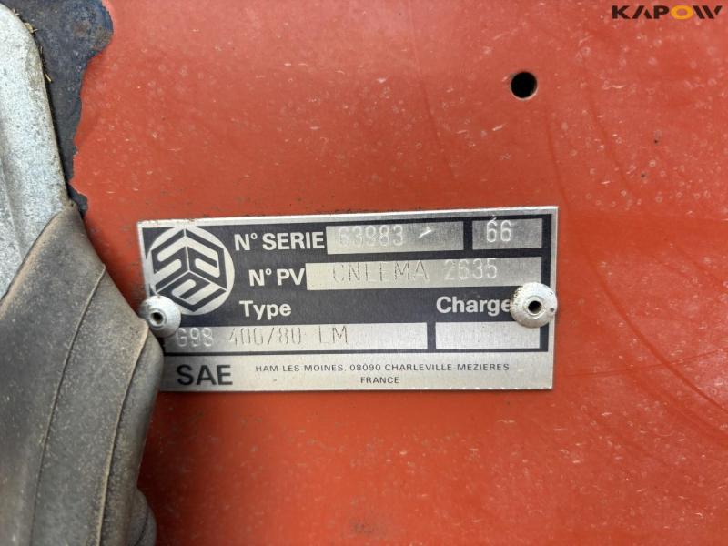 Fiatagri Hesston 4900 big square baler with bale wagon 70