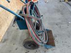 Gas cylinder cart with included hose and welding unit 4