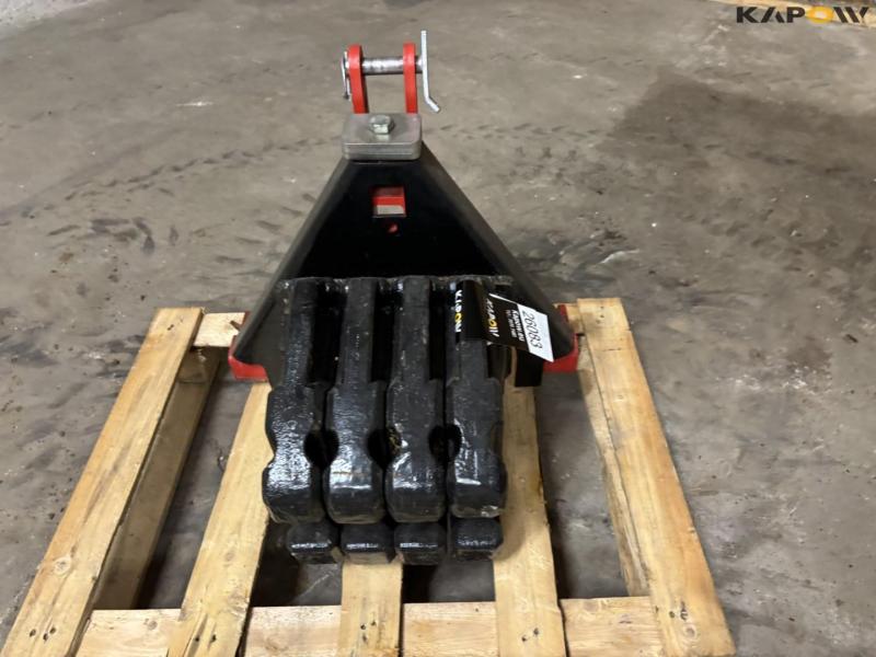 Front weights on A-frame 2