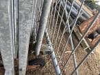Galvanized gates with feet 25