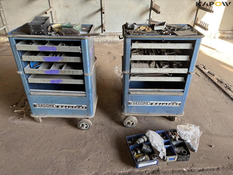 Gedore adjutant 1580 workshop trolley with contents 1