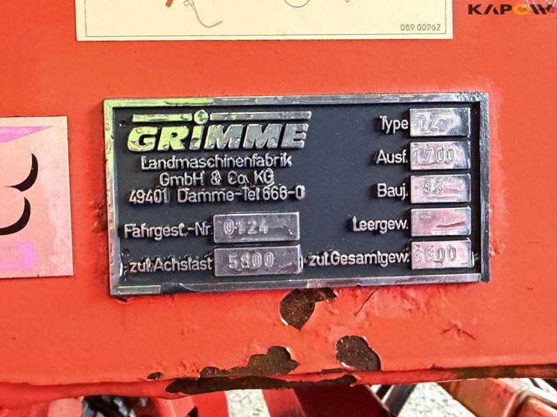 Grimme GZ 1700 DL1 opener 72