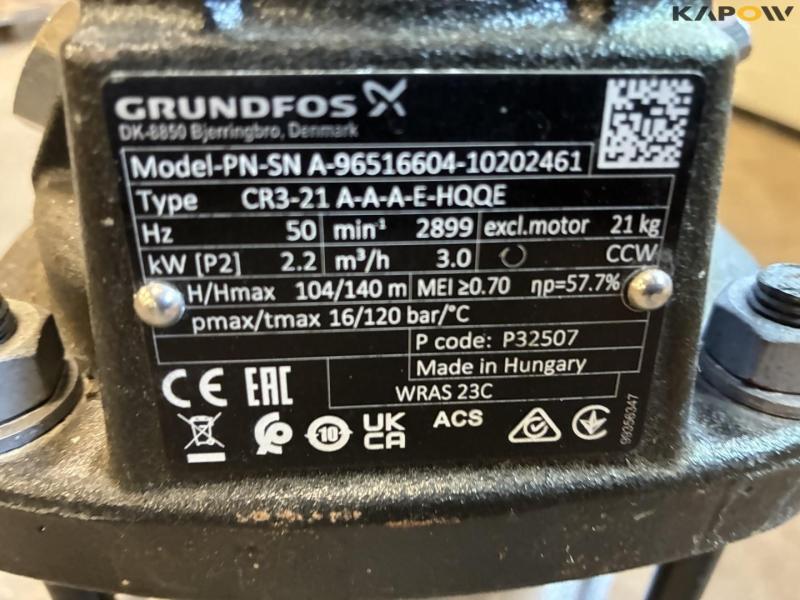 Grundfoss CR3 pump 5
