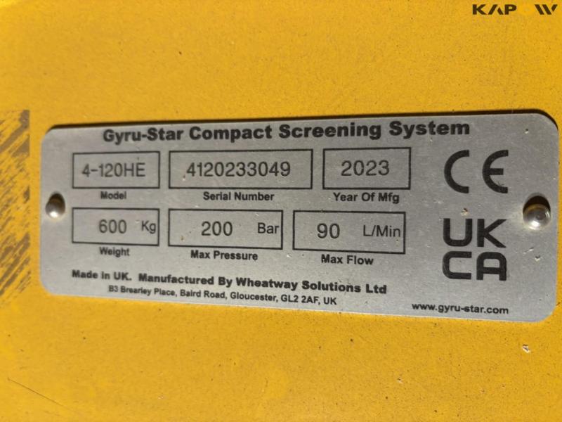 Gyro-Star 4-120HE grading bucket 11