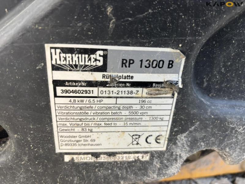 Herkules RP1300B plate vibrator 19
