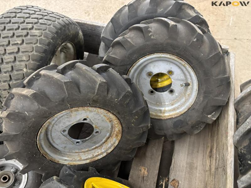 Wheels for implement carriers 16