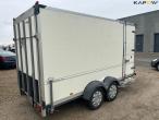 Humbaur closed trailer with workshop equipment 4