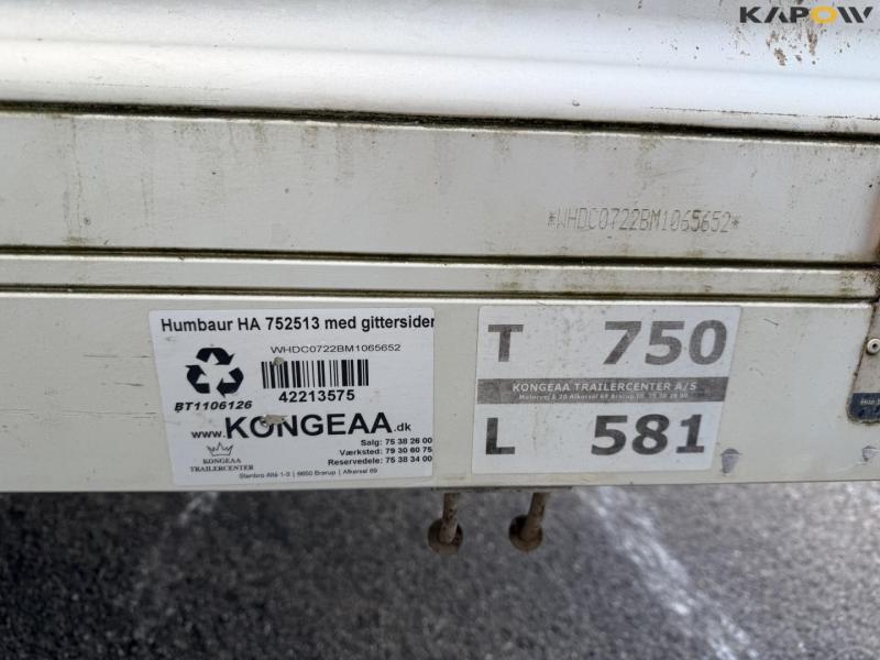 Humbaur trailer 13