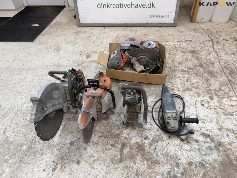 Husqvarna concrete cutter and various parts 2
