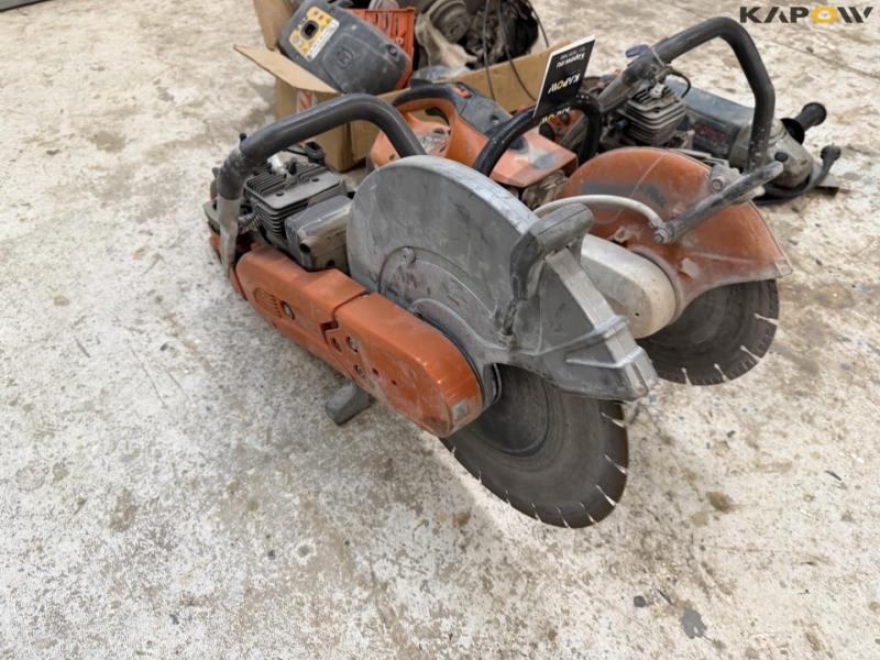 Husqvarna concrete cutter and various parts 20