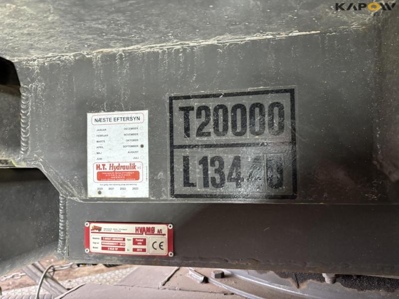 Hvamø 2 axle trailer with 2 way tipper 55