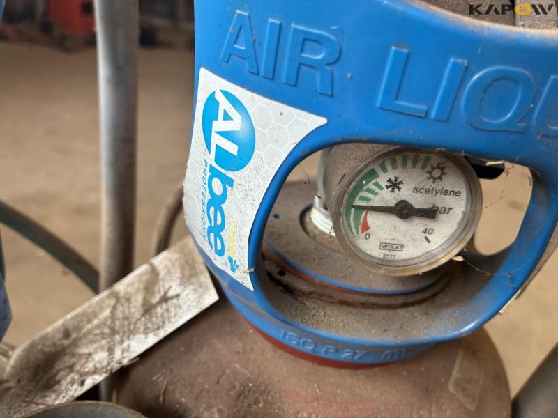 Oxygen and gas set with cutting torch 7