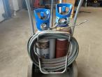 Oxygen and gas set with cutting torch 9