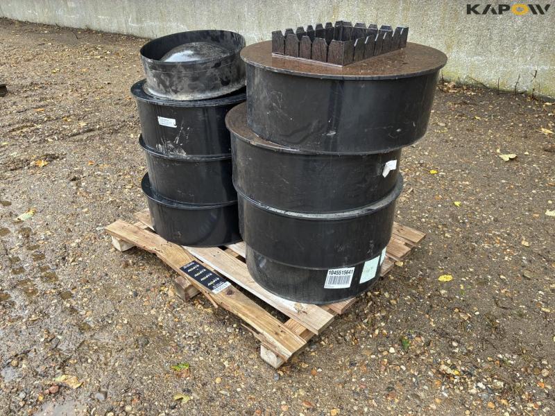 Plastic inspection wells - 7pcs. 1