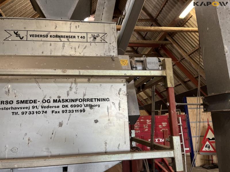 JE-MA 40 tons grain plant with Vedersø grain cleaner 25