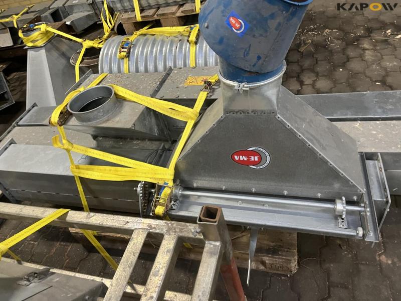 JE-MA 40 ton grain plant with Vedersø grain cleaner dismantled on pallets 61
